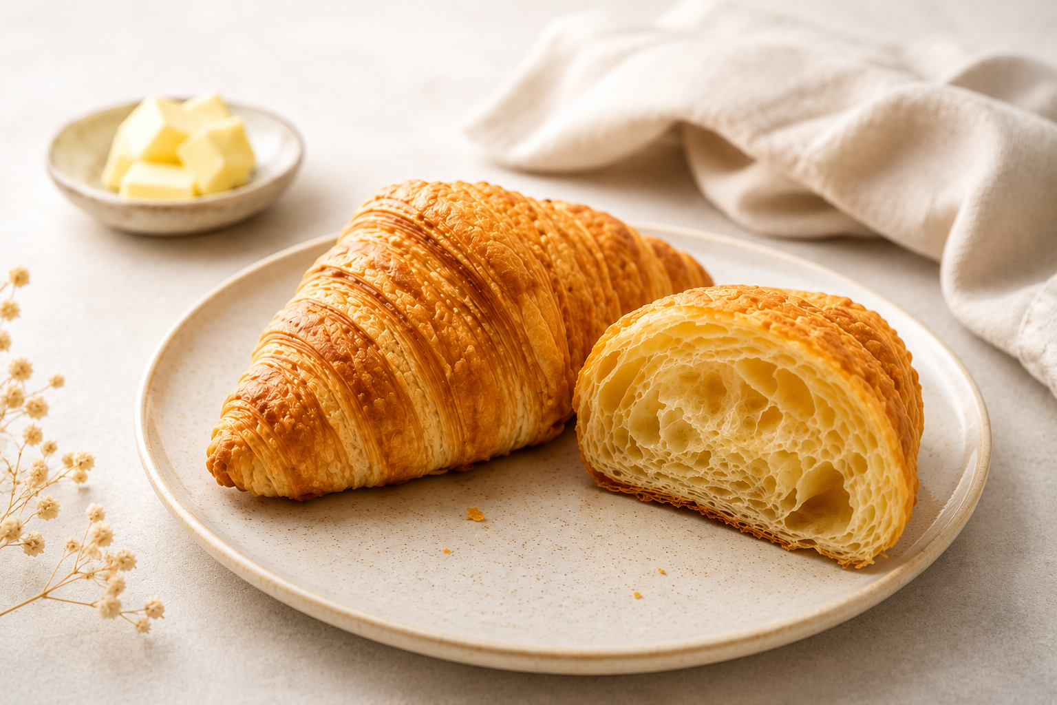 Croissant au beurre